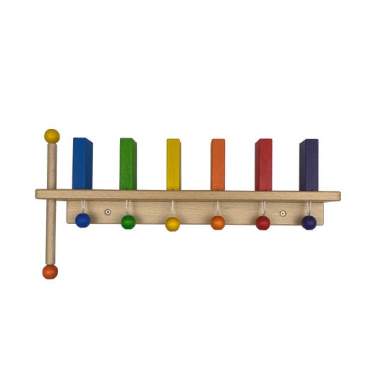 Wanddomino 6 Steine, Hebel links