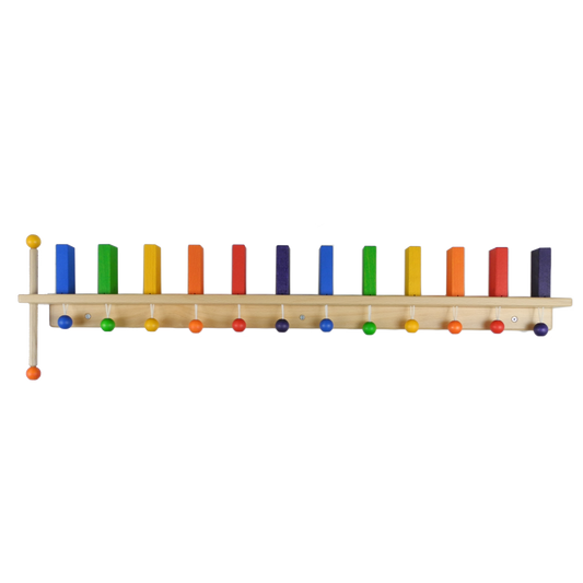 Wanddomino 12 Steine, Hebel links