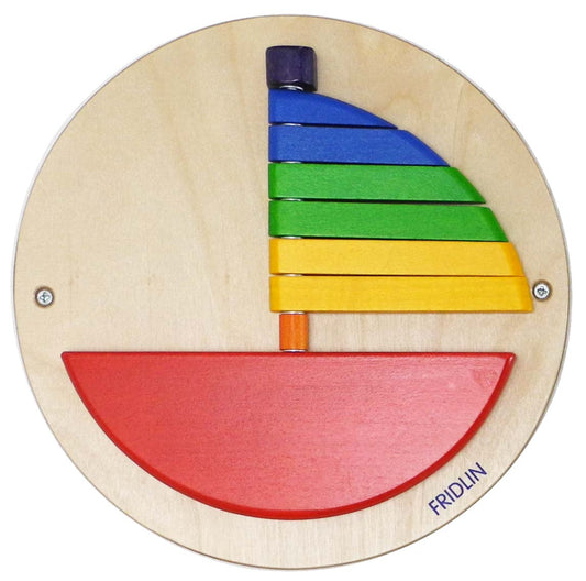 Jeu mural bateau rouge